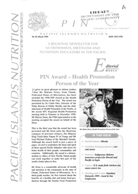 PIN (Pacific Islands NCDs): Promoting a healthier Pacific n° 39