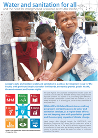 Water and sanitation for all and the need for strengthened resilience across the Pacific