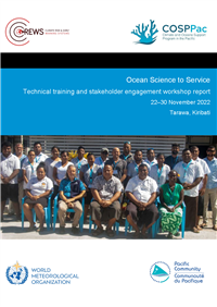 Ocean Science to Service Technical training and stakeholder engagement workshop report: 22-30 November 2022, Tarawa, Kiribati