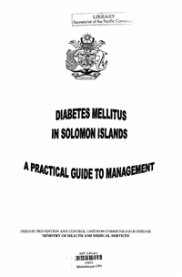 Diabete mellitus in Solomon Islands: a practical guide to management