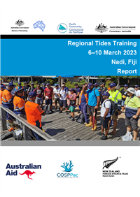 Regional Tides Training 6-10 March 2023, Nadi, Fiji: report