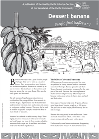 Pacific Islands food leaflets