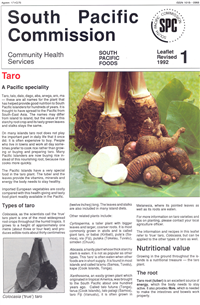 Taro: a South Pacific speciality