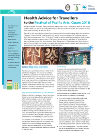Health advice for travellers to the Festival of Pacific Arts, Guam 2016