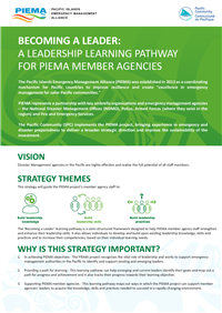 Factsheet: Becoming a leader - a leadership learning pathway for PIEMA member agencies