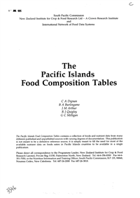 Chemistry of tropical root crops: significance for nutrition and agriculture in the Pacific